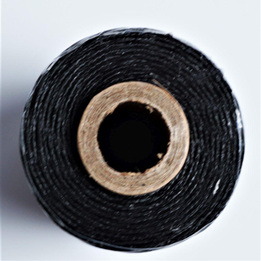 Gewachster Nähfaden Sattlergarn 1mm dick 100m schwarz